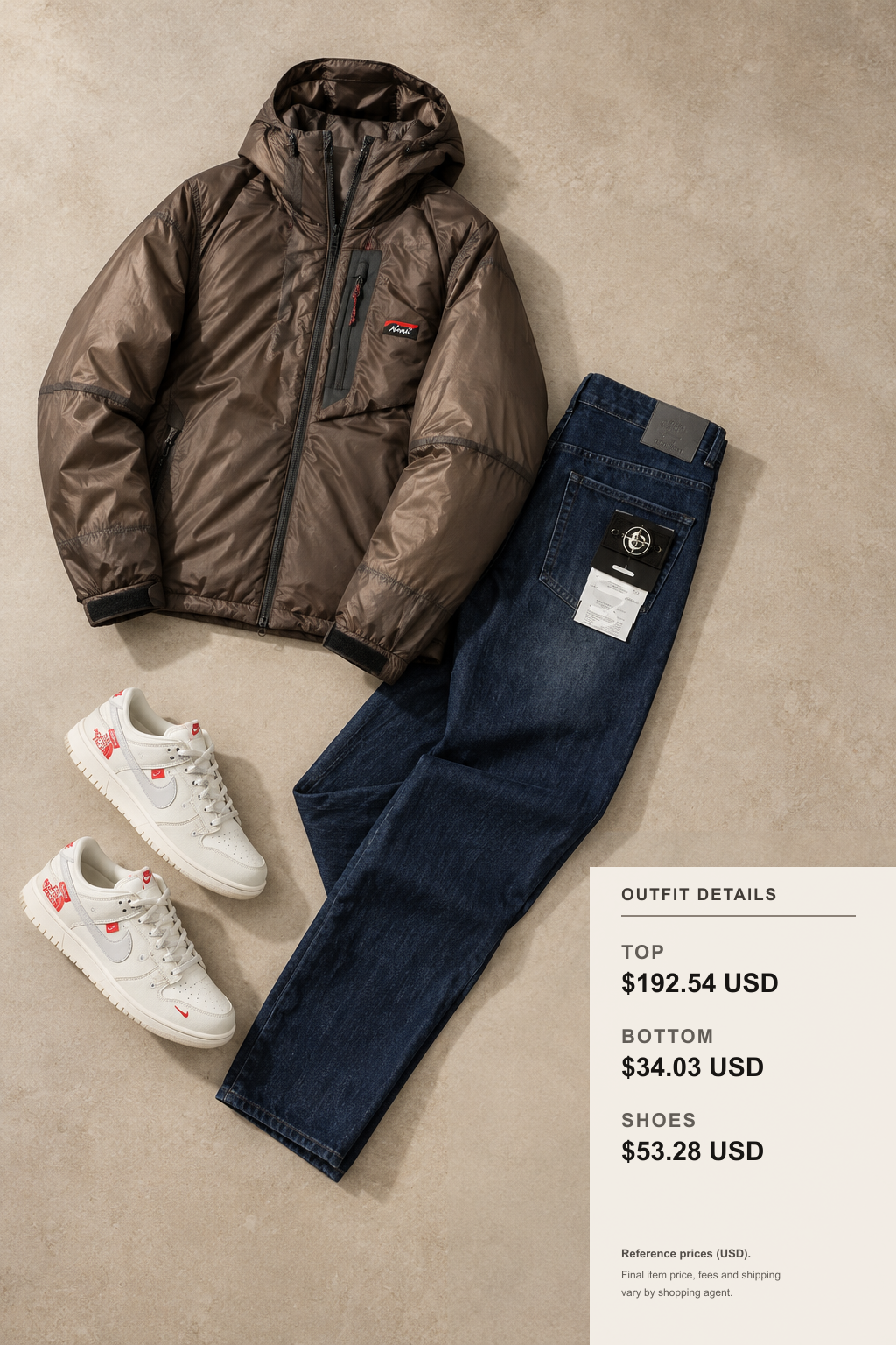 Nike Jacket Layering Ideas outfit 2 editorial flat lay for fashionreps