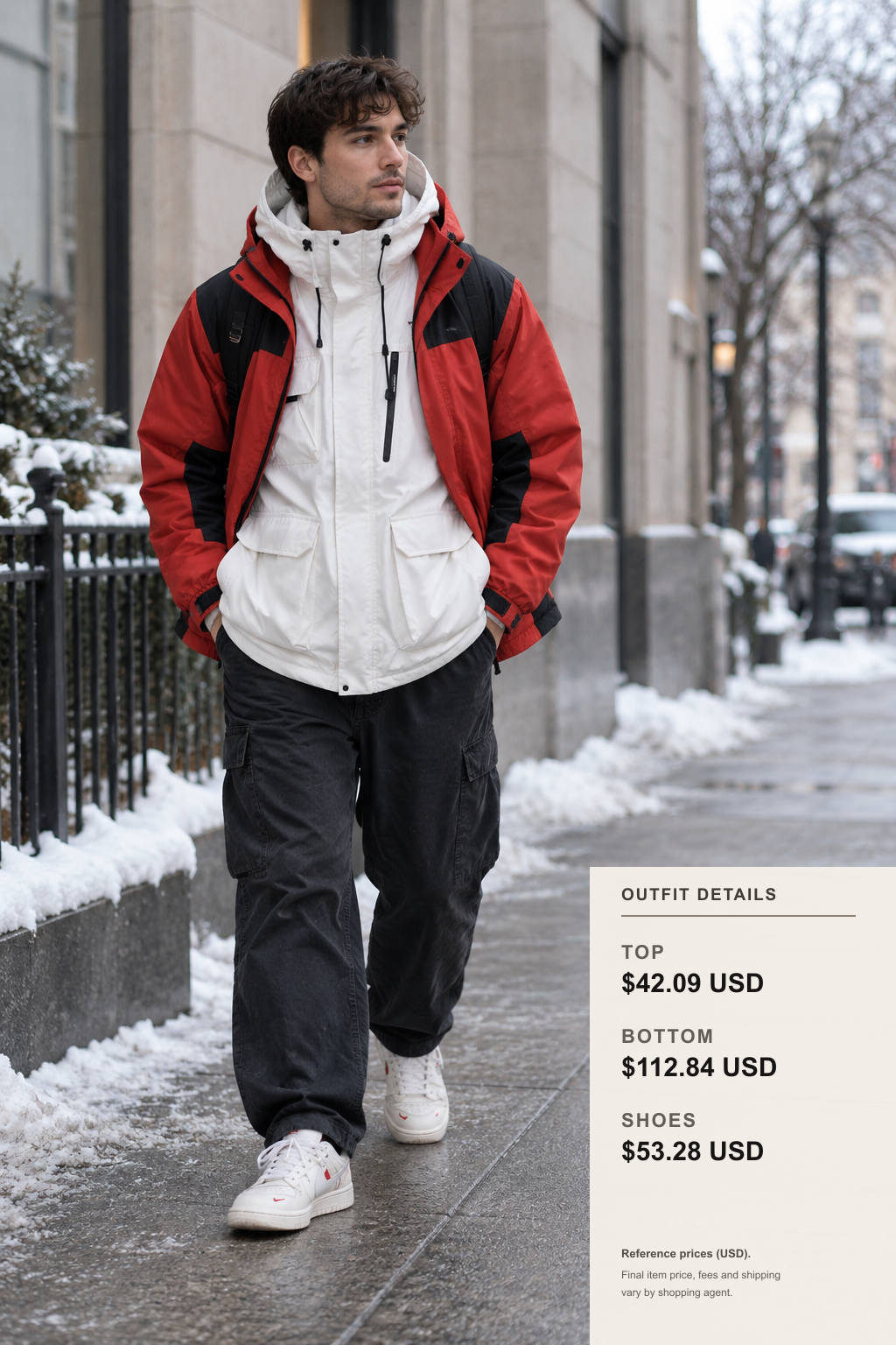 The North Face Winter Jacket Layering Ideas outfit 1 full-body street style for fashionreps