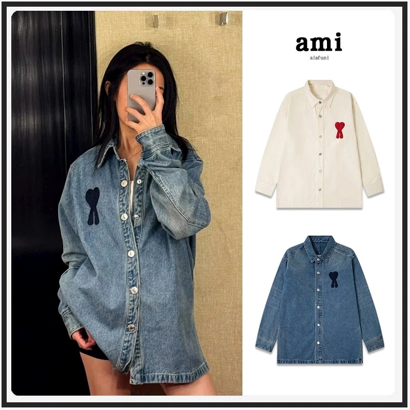 Ami Paris Heart-Embroidered Denim Jacket Review: A Cotton-Linen Label on a Denim Trucker