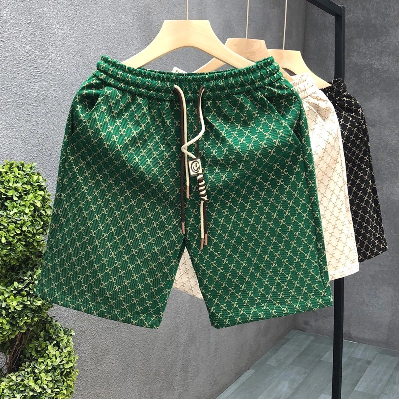 Celine All-Over Print Green Shorts: Print Repeat, Drawstring Tension and a $5.22 Listing Discrepancy