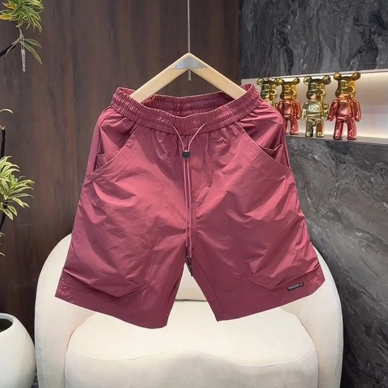 Foreign Trade Red Casual Shorts Review: A $4.93 Drawstring Summer Short, Measured Flat