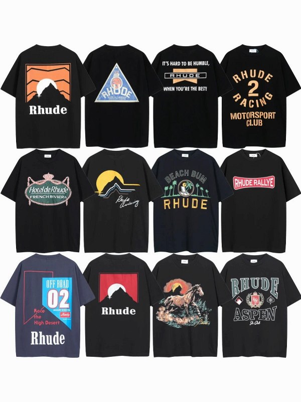 Rhude "Dark" Series T-Shirt Collection Review: Boxy Cotton Print Tees